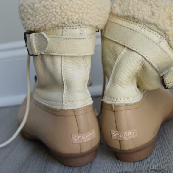 ! J.Crew Sperry Shearwater Buckle Boots e2598 - Picture 6 of 6